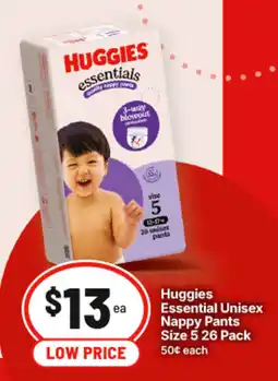 IGA Huggies Essential Unisex Nappy Pants offer