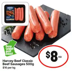 IGA Harvey Beef Classic Beef Sausages offer