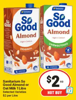 IGA Sanitarium So Good Almond or Oat Milk offer