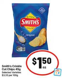 IGA Smith's Crinkle Cut Chips offer