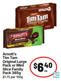 IGA Arnott's Tim Tam Original or Mint Slice offer