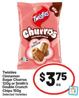 IGA Twisties Cinnamon Sugar Churros offer