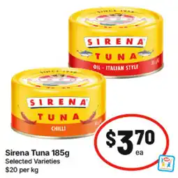 IGA Sirena Tuna offer