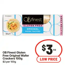 IGA OB Finest Gluten Free Original Wafer Crackers offer