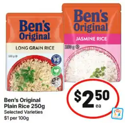 IGA Ben's Original Plain Rice offer