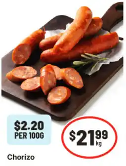 IGA Chorizo offer