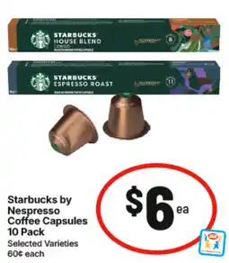 IGA Starbucks by Nespresso Coffee Capsules offer