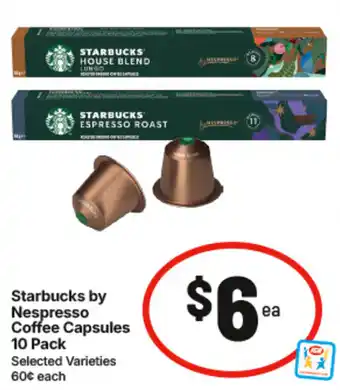 IGA Starbucks by Nespresso Coffee Capsules offer