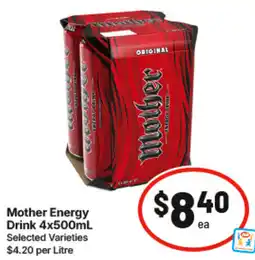 IGA Mother Energy Drink offer