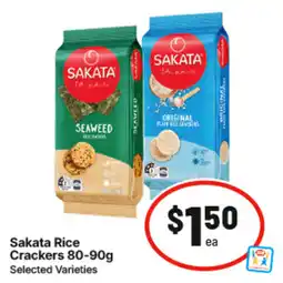 IGA Sakata Rice Crackers Selected Varieties offer