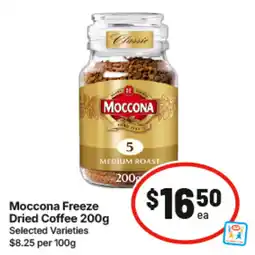 IGA Moccona Freeze Dried Coffee offer