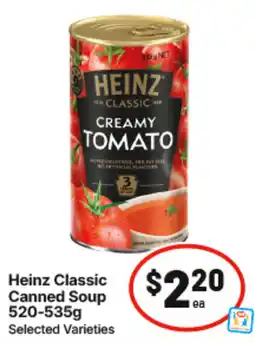 IGA Heinz Classic Canned Soup offer