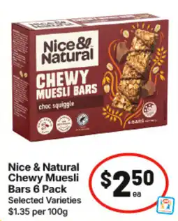 IGA Nice & Natural Chewy Muesli Bars offer