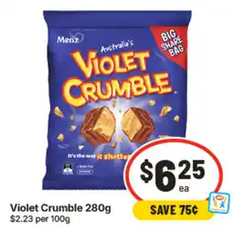 IGA Menz Violet Crumble offer