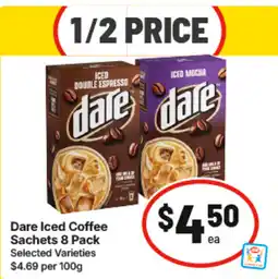 IGA Dare Iced Coffee Sachets offer