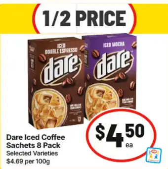 IGA Dare Iced Coffee Sachets offer