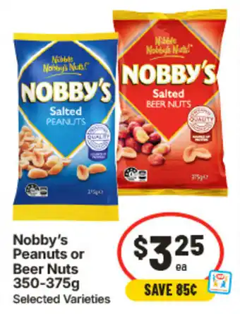 IGA Nobby's Peanuts or Beer Nuts offer