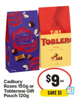 IGA Cadbury Roses or Toblerone Gift Pouch offer