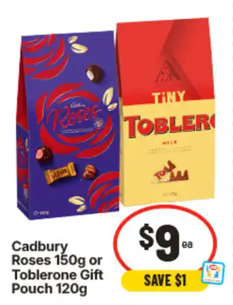 IGA Cadbury Roses or Toblerone Gift Pouch offer