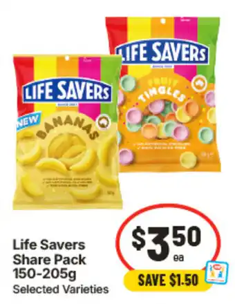 IGA Life Savers Share Pack Selected Varieties offer