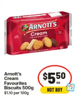 IGA Arnott's Cream Favourites Biscuits offer