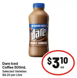IGA Dare Iced Coffee offer