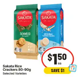 IGA Sakata Rice Crackers Selected Varieties offer