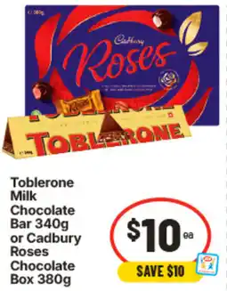 IGA Toblerone Milk Chocolate offer