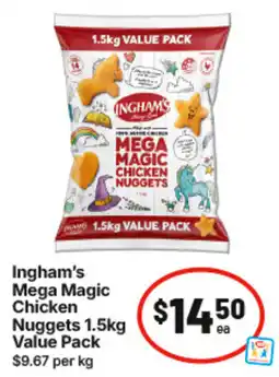 IGA Ingham's Mega Magic Chicken Nuggets offer