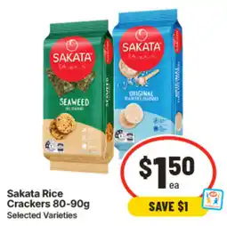 IGA Sakata Rice Crackers Selected Varieties offer