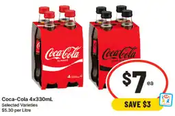 IGA Coca-Cola Selected Varieties offer