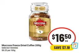 IGA Moccona Freeze Dried Coffee offer