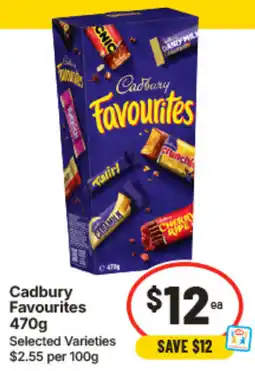 IGA Cadbury Favourites Selected Varieties offer