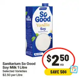 IGA Sanitarium So Good Soy Milk offer