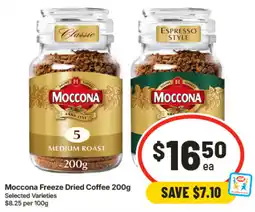 IGA Moccona Freeze Dried Coffee offer