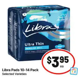 IGA Libra Pads Selected Varieties offer