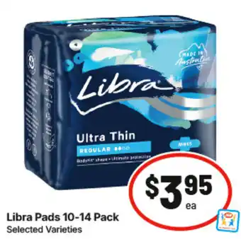 IGA Libra Pads Selected Varieties offer