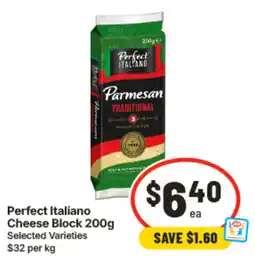 IGA Perfect Italiano Cheese Block offer