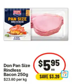 IGA Don Pan Size Rindless Bacon offer