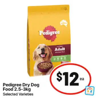 IGA Pedigree Dry Dog Food offer