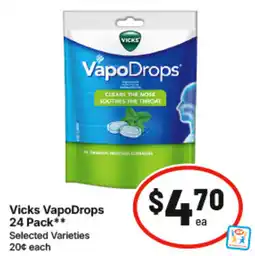 IGA Vicks VapoDrops offer