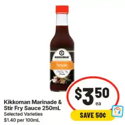 IGA Kikkoman Marinade & Stir Fry Sauce offer