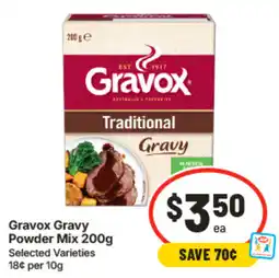 IGA Gravox gravy powder mix offer