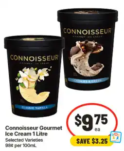 IGA Connoisseur Gourmet Ice Cream offer