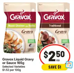 IGA Gravox Liquid Gravy or Sauce offer