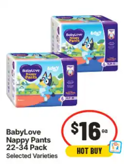IGA BabyLove Nappy Pants offer