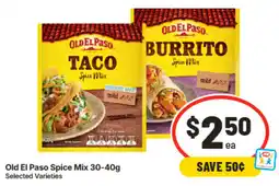 IGA Old El Paso Spice Mix offer