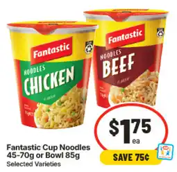 IGA Fantastic Cup Noodles offer
