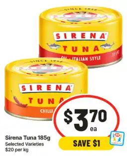 IGA Sirena Tuna offer