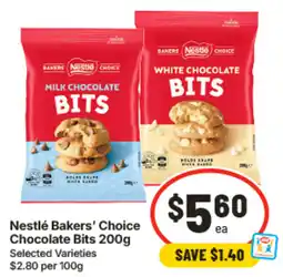 IGA Nestlé Bakers' Choice Chocolate Bits offer